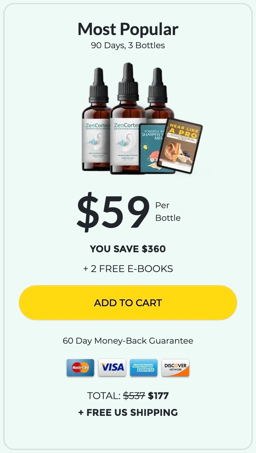 zencortex 3 bottles price